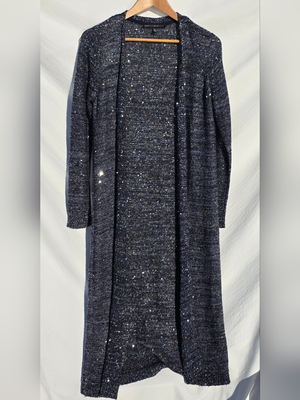 WHBM Size M Duster Blue With Sequins
